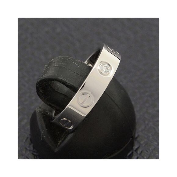 Pre Loved Louis Vuitton Cartier Love Diamond Ring in 18K White Gold - Picture 8 of 8